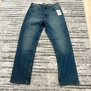 Wrangler Men's Dark Blue Straight Jeans